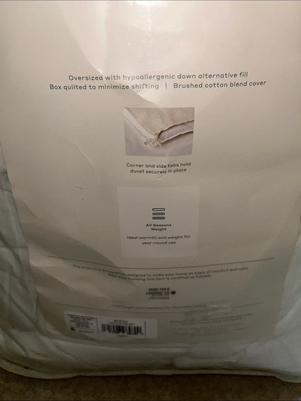 Casaluna King All-Seasons Down Alternative Comforter White
